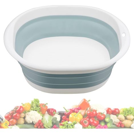 Bassine pliable pour la vaisselle, bassine de lavage pliable et rétractable, bassine à linge portable multifonctionnelle en plastique pour la pêche en extérieur, idéale pour la cuisine, les voyages, l