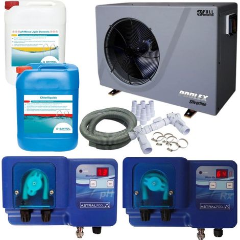 Pack Pompe à chaleur Piscine Poolex Silverline FI 150 + Appareils de régulation + Produits piscine Bayrol (1/5)