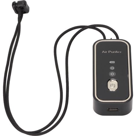 Luftreiniger-Halskette mit Negativionen, USB-aufladbar, kleiner tragbarer Luftreiniger für Auto und Schlafzimmer (1/5)