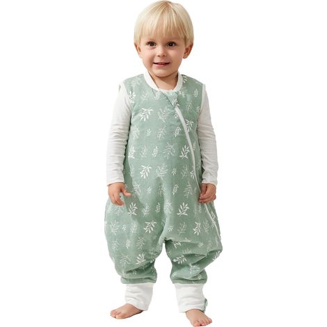 Gigoteuse avec pieds, 100 % coton, 1,5 tog, pour garçons et filles (1/5)