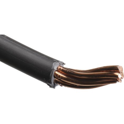 RS PRO câble, section: 35 mm² 50m, 450 V c.c., 750 V c.a. LSZH Noir HO7Z-R Câble à conducteur simple ( Prix pour Bobine de 50 Mètres )
