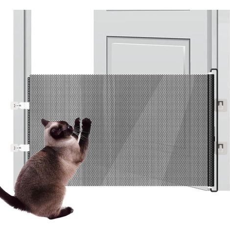 Sicherheitsgitter / Hundegitter / Rolltor, abnehmbar, 40/50/58 x 125 cm, für Kinder und Haustiere, für den Innenbereich, Schwarz (1/5)