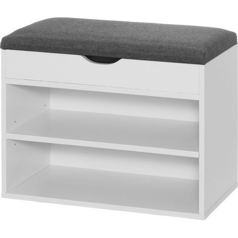 Banc avec rangement pour chaussures, 30 x 60 x 47 cm (1/3)