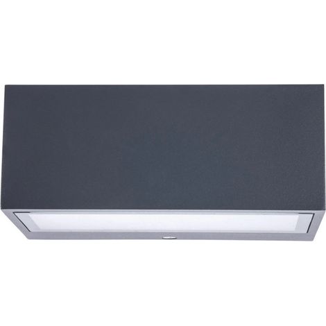 Aplique de Pared Exterior Negro 15W IP54 11x17x7 cm  InstalaciÃ³n en Superficie  Bombilla R7s No Incluida (1/5)