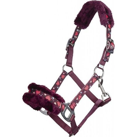Capezza in nylon morbido regolabile con imbottitura modello Cuore extra: Shetty, Rosso vinaccia 3100 (1/3)