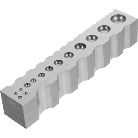Handliches Stahlgravurwerkzeug für Schmuckprojekte und Werkstätten. 4-seitiger Biegeblock aus Juwelierstahl. Silberschmiedewerkzeug, 20,3 cm lang. (1/5)