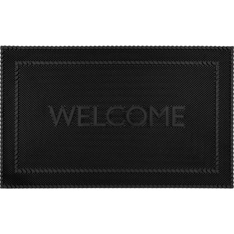 Alvaro Welcome Scraper Rubber Pin Doormat, 45x75cm (1/4)