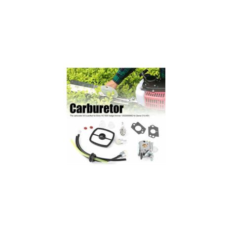 Carburateur pour taille-haie Echo HC1500 (réf. 12520005962) compatible avec Zama C1U-K51, kits de réglage pour accessoires de taille-haie