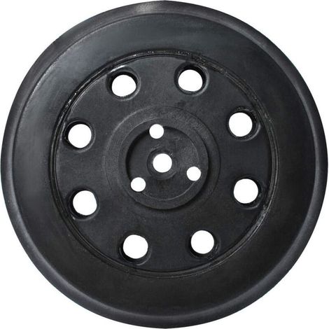 Harte Schleifplatte Ø 125 mm – 8 Löcher für effiziente Staubabsaugung – Kompatibel mit Bosch PEX 12, PEX 125, PEX 400 A – Langlebiger Gummi - PEX 125 UND PEX (1/5)