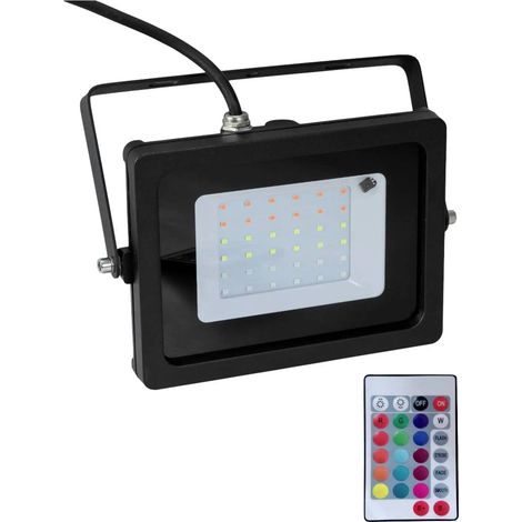 [NEUWERTIG] B-Ware Eurolite Led Fluter Strahler Rgb Flutlicht Außen Scheinwerfer Schwarz