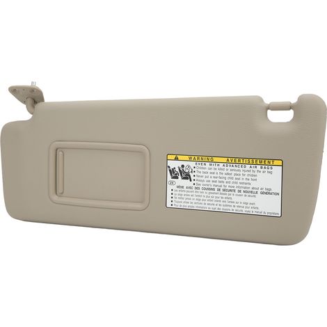 Sonnenblende links (Fahrerseite), beige, 74320 48260 A0, kompatibel mit dem Rückspiegel des Highlander (2004–2007). (1/5)