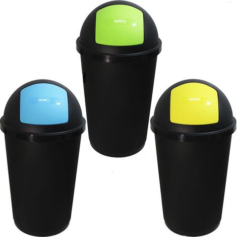 Pattumiera contenitori bidoni Raccolta Differenziata Set 3Pz pub bar ristoranti casa forti resistenti (1/5)
