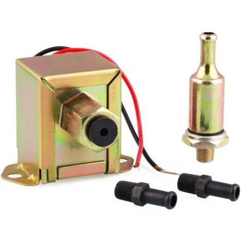 Pompe à Carburant éLectrique 12v 2.5-4 Psi, Pompe à Carburant En Ligne Basse Pression Pompe à Essence éLectrique Automatique Pompe à Carburant ModifiéE Pour Voiture (1/5)