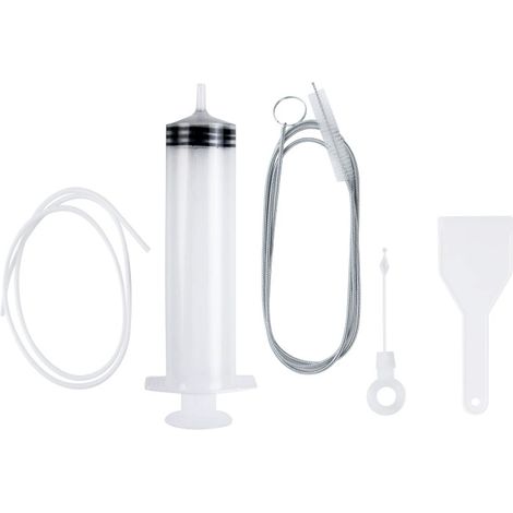 Kit de Nettoyage Réfrigérateur, Outil de Vidange et Débouchage avec Tuyau, Pelle de Dégivrage et Bouchons (7PCS)