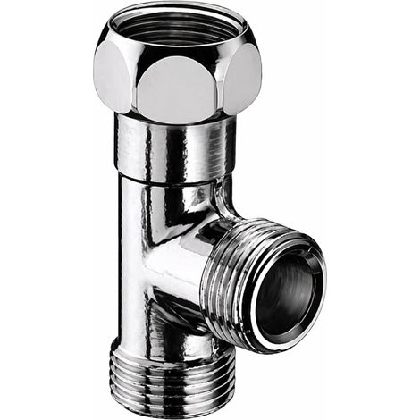 SCHELL T-Stück, Überwurfmutter DN 10 G 3/8 IG, 2x DN 10 G 3/8 AG, chrom