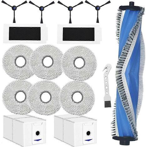 Accessoires pour ECOVACS DEEBOT T30 Pro Omni / T30 Omni : brosse latérale principale, filtre HEPA, lingette de nettoyage, sacs à poussière (1/5)