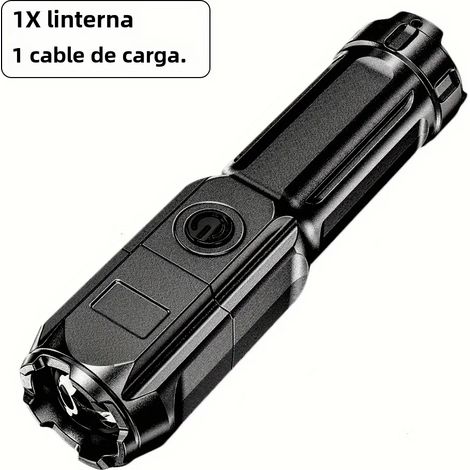 Lampe torche UV portable, UV 395 nm, zoomable, matériau ABS, 3 modes, LED étanche 5 W (1/5)
