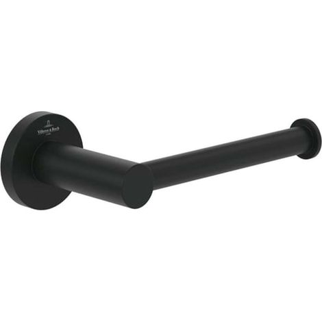 Villeroy & Boch Elements Tender - Portarrollos, negro mate TVA151014000K5