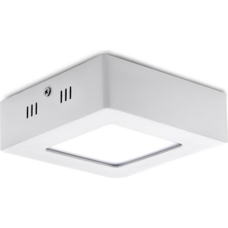 Plafón LED 6W 470Lm  4200ºK Cuadrado 40.000H [GR-MZMD02-6W-W]