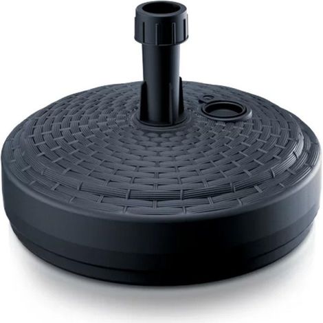 Pied de parasol effet tressé Anthracite ROND (1/3)
