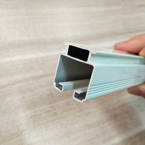 Accessoires pour rideaux : rails de rideaux en alliage d’aluminium de 2 mm (carrés et droits), accessoires inclus, découpe de tissu gratuite. (1/5)