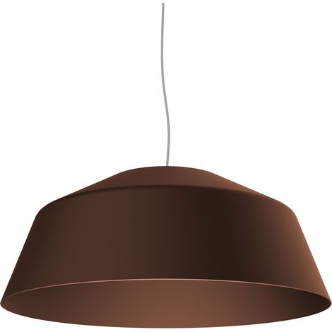 LUMICOM  TOKYO Sospensione, 1xE27, max 42W, metallo, marrone corten, D.35cm (1/3)