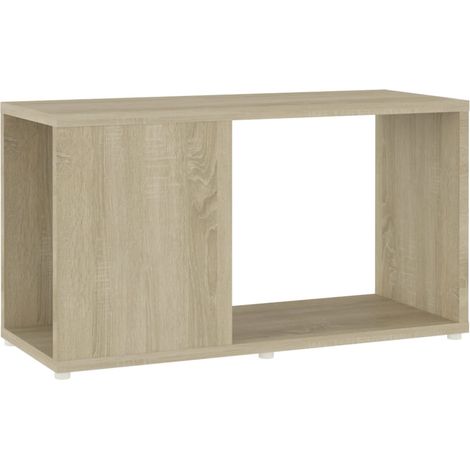 Mobile TV multimediale scaffale per televisione televisore buffet sala da pranzo soggiorno camera da letto rovere Sonoma 60 x 24 x 32 cm derivati del legno marrone 020027527