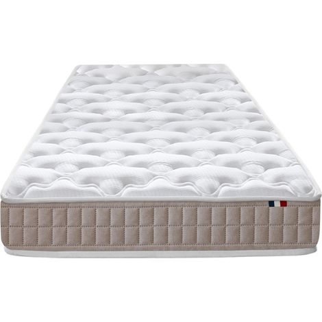 Matelas latex 3 zones PURE soutien ferme Made in France 90 x 190 cm (1/5)
