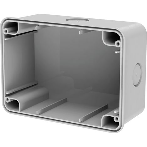 Scatola da parete IP66 per custodia 4Box Wide, grigio RAL7035, serie E - 4Box Wide 4B.WB.RAL