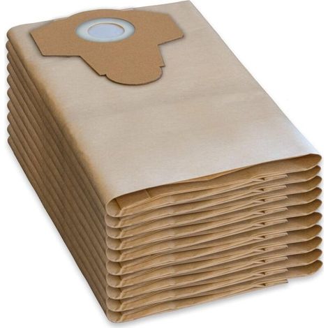 Lot de 10 sacs d'aspirateur d'origine pour aspirateur eau et poussière PWD 25, 30, PNTS 23, 30, 1400, 1500 A1, A2, B1, C1, D1, B2, B3, E2, C4, D5, F2, H4 (1/5)