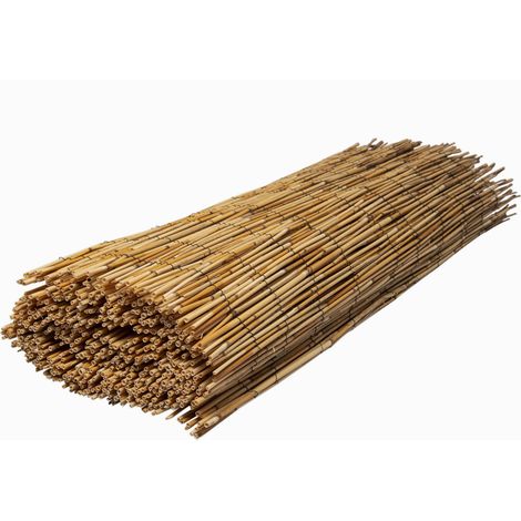 Werka Pro – Canisse en roseau naturel 2 x 5 m – Épaisseur 4-6 mm – Brise vue esthétique pour jardins et terrasses – Installation facile - PRO 2 X