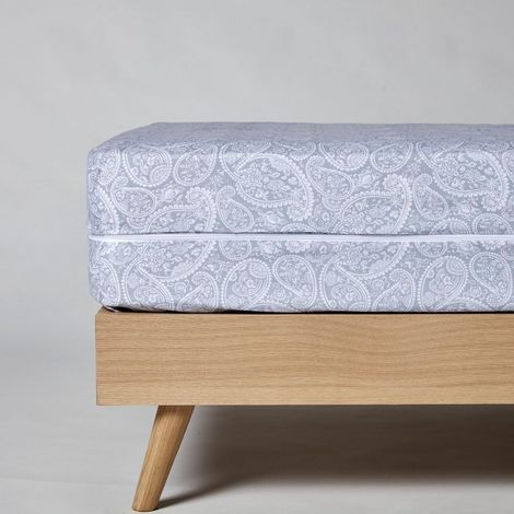 Matelas en Cachemire Gris imprimé. - (Gris - 90x190 cm.) (1/5)