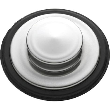 1 Set universeller 86 mm Edelstahl-Spülbeckenstopfen für die meisten Standard-Wasserabläufe von 7,6–99,1 cm.