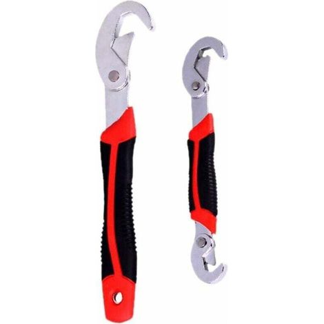 Clé Multifonction Snap Grip Clé à Molette Clé Universelle Mousqueton à Poignée Réglable Clé Spanner Jeu D'Outils Clé à Tuyau Outils Ménagers, (1/5)