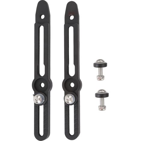 CNC-gefräste Aluminium-Windschutzscheiben-Einstellhalterung für V-Strom DL 800DE 2022-2024, schwarz beschichtet (1/5)