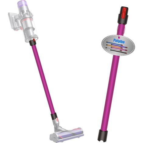 Verlängerungsrohr für Dyson V15 V11 V10 V8 V7 Staubsauger, Rohr für Dyson Ersatz Teleskoprohr Schnellspanner Verlängerungsstange, Staubsaugerrohr Zubehör 73cm（Fuchsie）