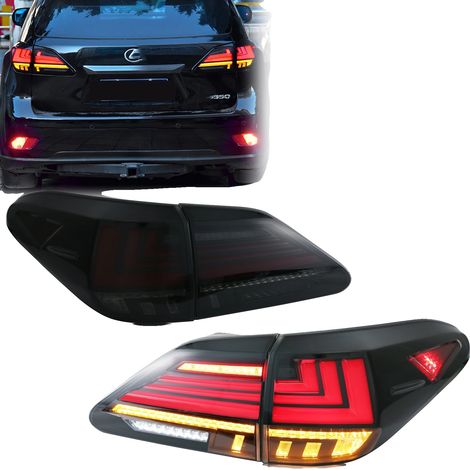 Luces traseras LED, 12V, 35W, 3400LM, intermitentes secuenciales, compatibles con Lexus RX350 y RX450h (2010-2015). (1/5)