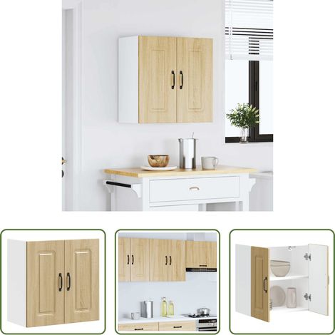 Wandhalterung - Küchen-Hängeschrank Kalmar Sonoma-Eiche Holzwerkstoff (1/5)
