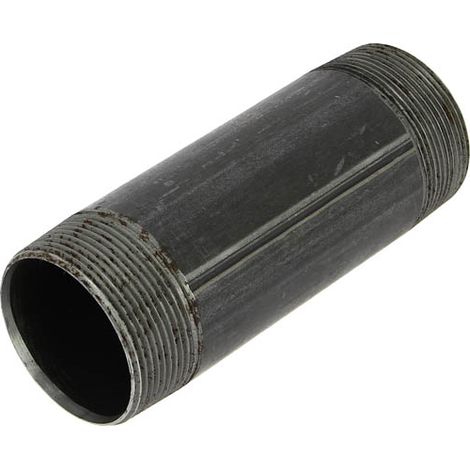 Virfollet – Raccord acier noir filetage conique mâle 2' – Longueur 100mm – Connexion étanche pour plomberie – Applications industrielles