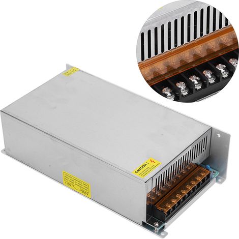 Adaptateur de pilote d'alimentation de commutateur en alliage d'aluminium DC24V bande d'écran LED imprimante 3D(S-720-24(24v 30a 720W)AC170-250V)