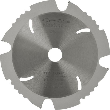AKE Diamant-Kreissägeblatt ø 160 x 2,4 x 20 mm Z4 (F, SDB), negativ (1/5)