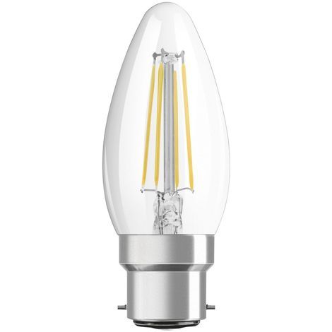 OSRAM LED STAR CLASSIC B 40 BOX Warmweiß Filament Klar B22d Kerze, 437166 (1/5)
