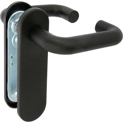 AMIG manilla 3p acero&43polipropileno negro juego , Juego de manillas de acero y polipropileno negro Mod 3P Amig Juego de manillas con núcleo de acero y recubrimiento de poliprop (1/3)