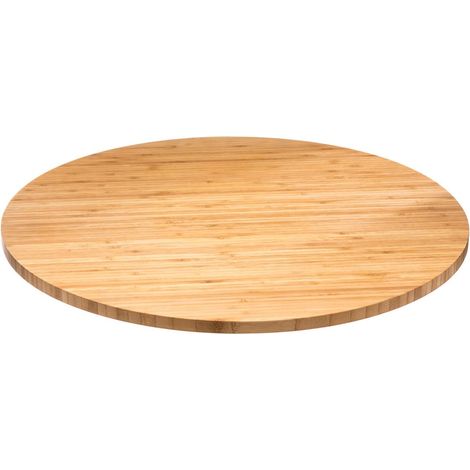 Piatto giradischi in bambù d50 - giradischi, bambù, dimensioni d. 50 x h. 3 cm - Sg secret de gourmet (1/4)