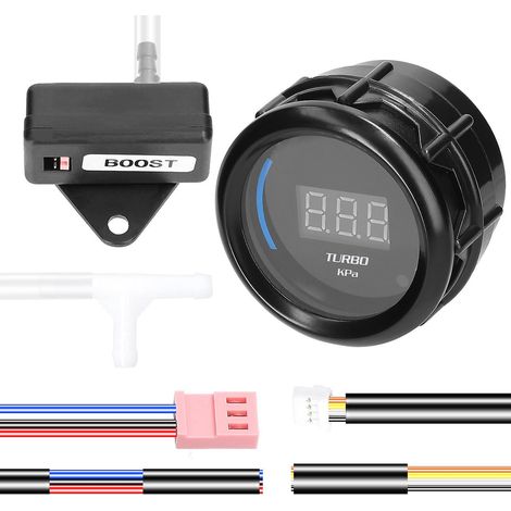 52-mm-Turbo-Ladedruckanzeige, digitales LED-Display, 1,0–2,0 kPa, mit Sensoralarmfunktion für Pkw (1/5)