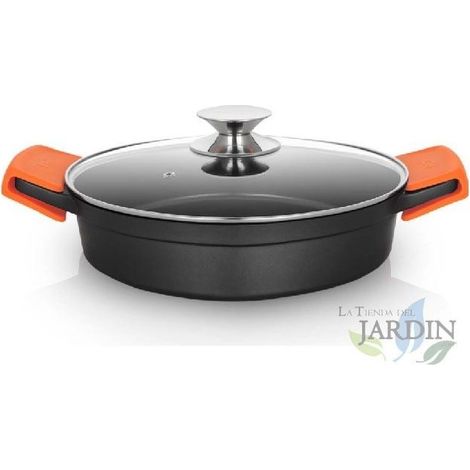 Cocotte basse en fonte d'aluminium Orbegozo induction complète Ø 24cm