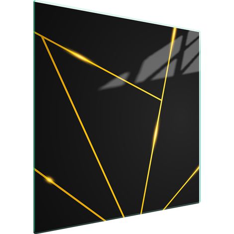 PIASTRA PROTETTIVA IN VETRO PER STUFA 50x52 NERO (1/5)