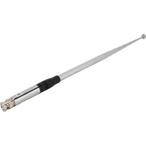 Antenne 27 MHz pour radio CB portable, antenne télescopique à gain élevé de 23 à 130 cm (9 à 51 pouces) avec connecteur BNC mâle (1/5)
