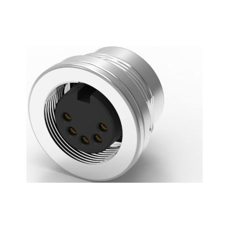 Connecteur DIN RS PRO, 5 contacts, Femelle, Montage panneau, A souder M16 ( Prix pour 1 )