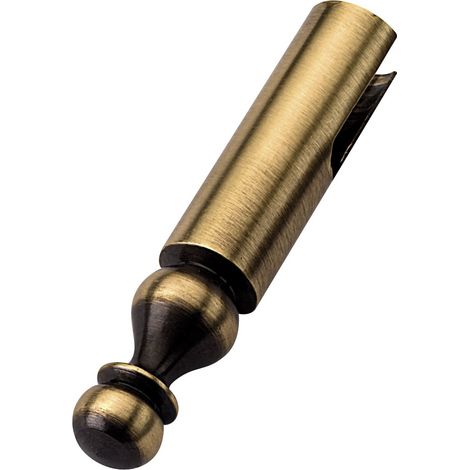 Cache rustique laiton pour fiche EXACTA laiton vieux bronze diamètre 14 mm - BROS (1/2)